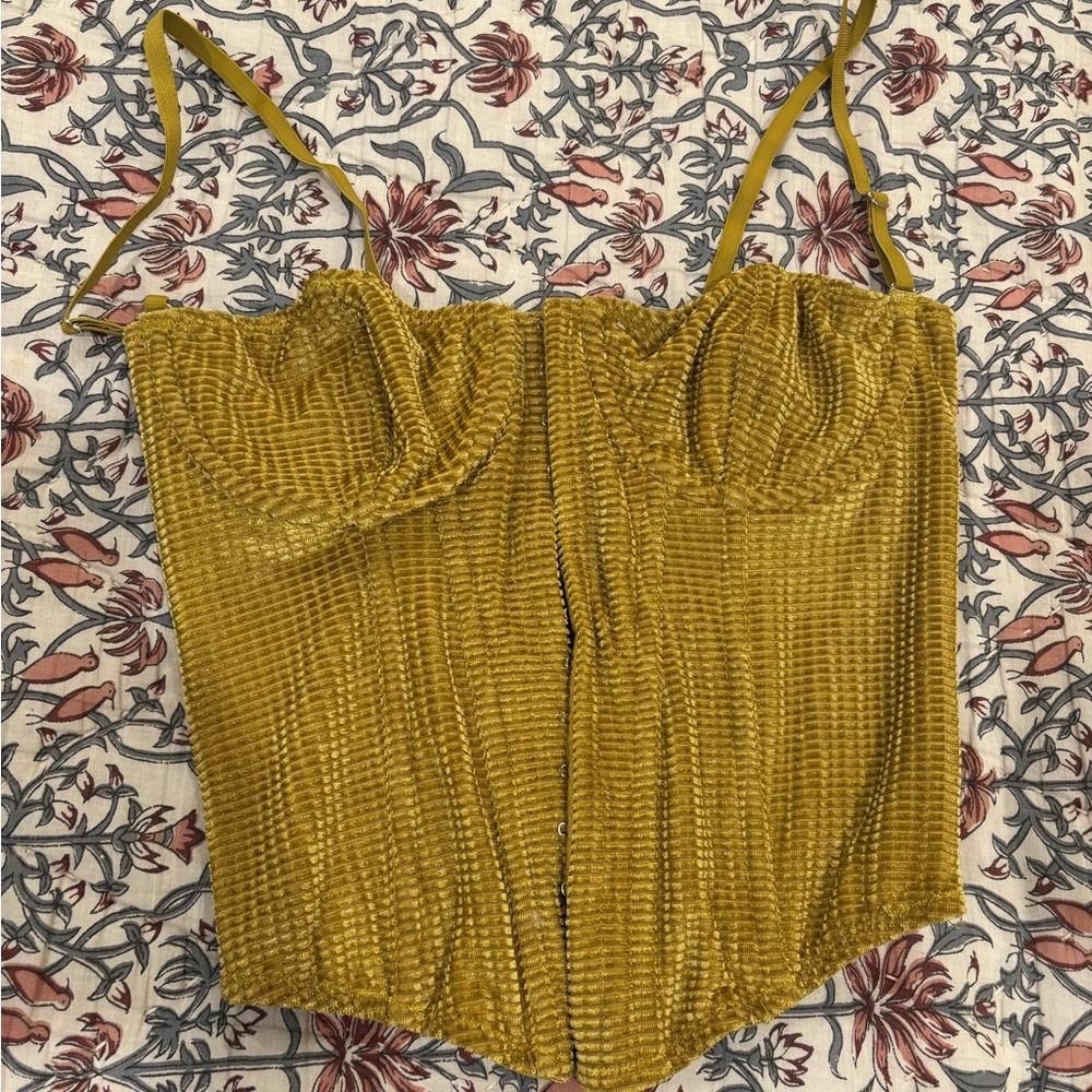 Chartreuse Textured Women's Top